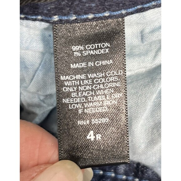 women’s express jeans sz 4R short low rise bootcut - Picture 11 of 14